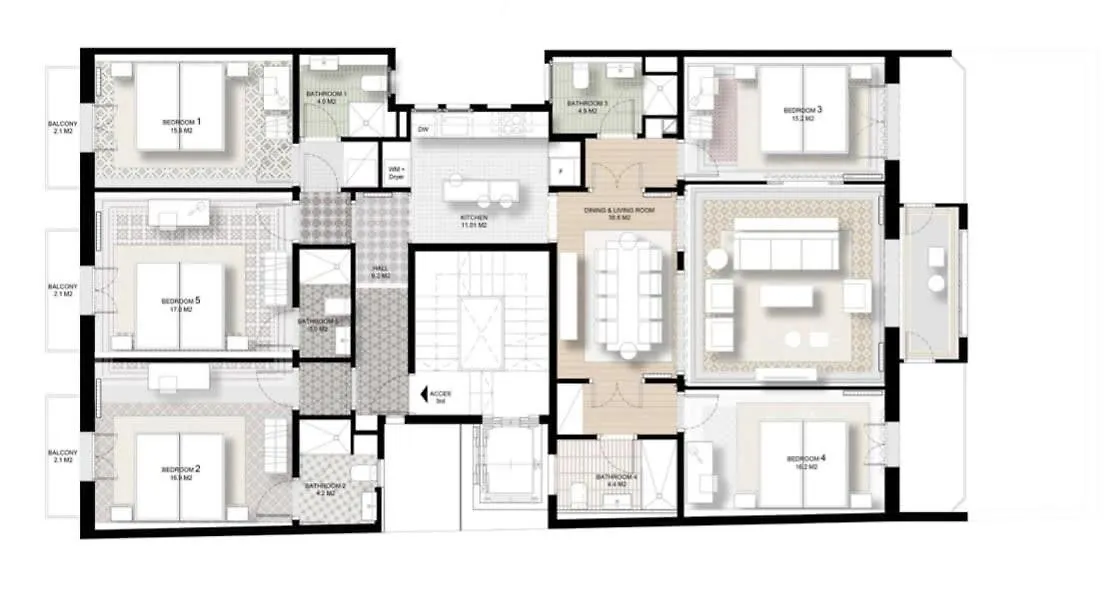 Ferienwohnung Exclusive Paseo De Gracia 5Bd 5Bth With Terrace Barcelona